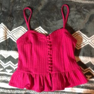 Hot pink crop top